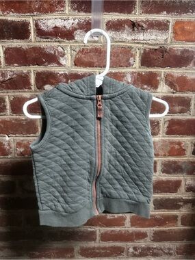 Carter's Baby Quilted Hooded Dinosaur Vest Size 18M